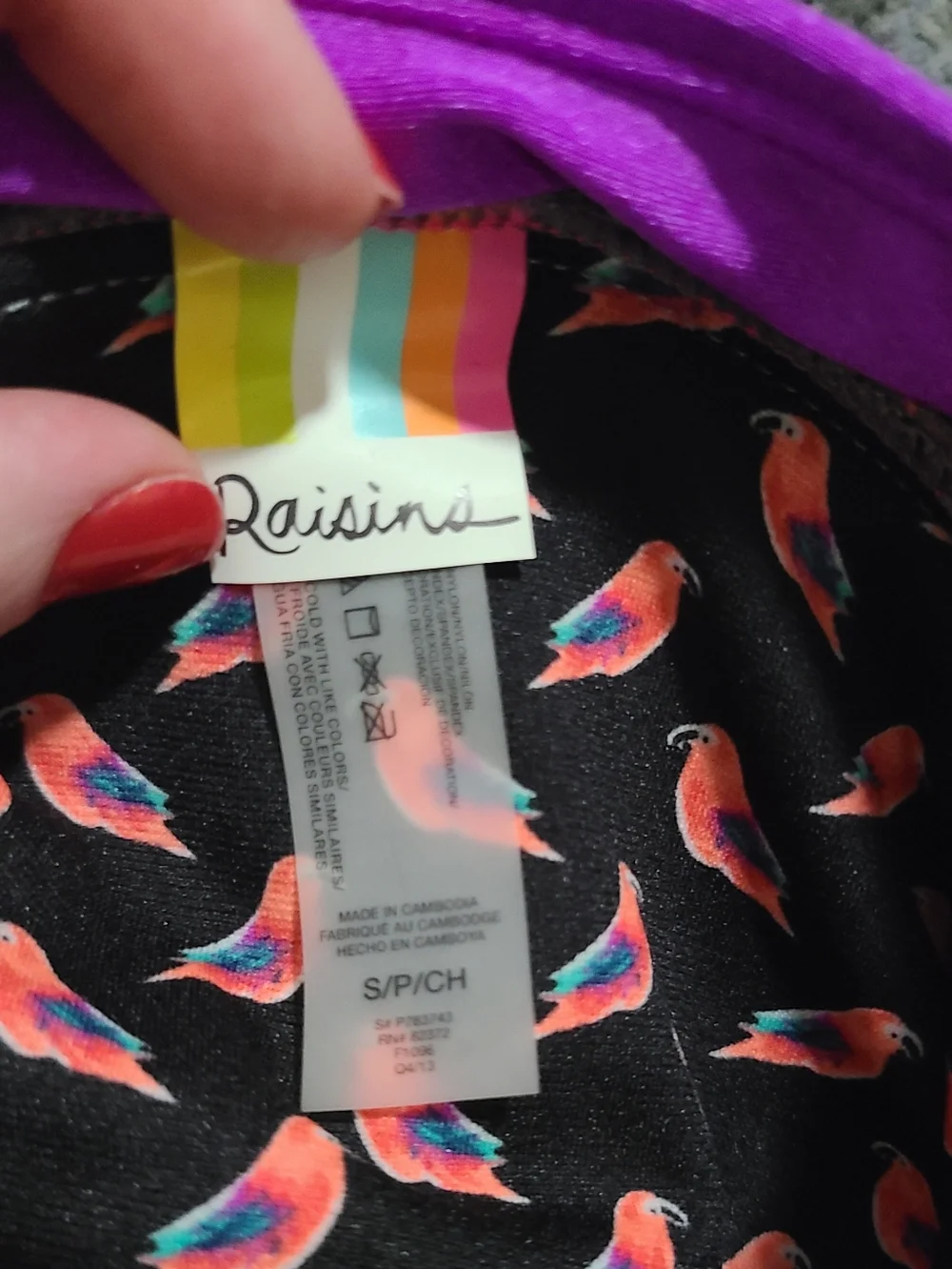 NWT Raisins Ruched Bikini Bottoms sz S
